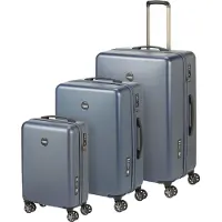 Princess Traveller PT-01 Deluxe - Kofferset 3 Delig - Platinum Navy - 34L Handbagage - 65L en 99L Reiskoffer - Lichtgewicht Koffer - TSA Slot