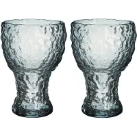 Kosta Boda Moss highball glas circular 42 cl 2-pack Blauw