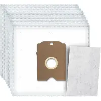 DParts 10x stofzuigerzakken en 1 filter geschikt voor Siemens Big Bag 3L en Bosch Arriva - type K - SI71