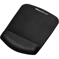 Fellowes Muismat met polssteun Plush Touch Stof, Zwart