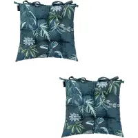 Madison - Zitkussen - Universeel - 2 stuks - 46 x 46 cm - Mauel Blue - Tuin - Toscane