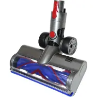 DParts elektrische turboborstel zuigmond met LED verlichting geschikt voor Dyson steelstofzuiger - voor series V7 V8 V10 V11 V15 - vloerborstel vloerzuigmond mondstuk stofzuigermond