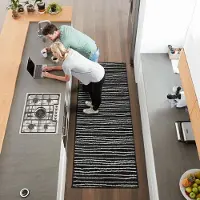 Floordirekt Tapijt op maat Larache - Modern patroon - Loper met Antisliprug - 200 x 400 cm