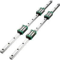 Vevor Lineaire Rail Guide Hsr20 Lineaire Geleiderail 1700mm 2 Stuks Lineaire Rail En Lagers Weinig Lawaai Miniatuur Lineaire Rail voor Automatiserings Cnc-Router/Draaibank/Werktuigmachine/Buigmachine