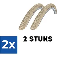 Schwalbe Fietsband - Buitenband - Set van 2 - Road Cruiser 28 x 1.60 (42-622) Crème - Voordeelverpakking 2 stuks