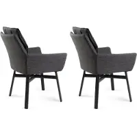 Tierra Outdoor - Clapton Dining Stoelen – Aluminium & Textileen met All-Weather Kussen - Tegen Alle Weersomstandigheden