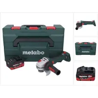 Metabo WB 18 LT BL 11-125 Quick accu haakse slijper 18 V 125 mm borstelloos + 1x accu 5,5 Ah + metaBOX - zonder oplader