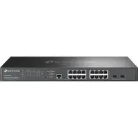 TP-LINK SG3218XP-M2 Omada Beheerde Schakelaar 18-poort, beheerd, 16x 2,5 Gigabit RJ45, 2x 10 Gigabit SFP+, 8x PoE+, 240W