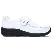 Wolky Instapper Women Roll Strap Printed Leather White-Schoenmaat 39