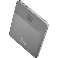 Baseus ULTRA-DUNNE BLADE 2 EXTERNE BATTERIJ, SNELLADEN, MET DIGITALE CAPACITEITSWEERGAVE - 12000MAH, 65W.