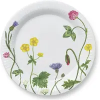 Kähler Design - Hammershøi, zomerse platte schaal, diameter: 22 cm, motief: wilde bloemen