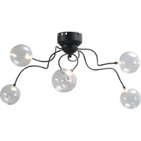 Masterlight Led plafondlamp Gio 5-lichts zwart