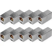 Digitus DN-93901-10 5e, klasse D, RJ45 modulaire koppeling - 10 stuks. DN-93901-10 RJ45, behuizing (koppeling) Aantal polen (sensoren) 8 Zilver 10 stuk(s)