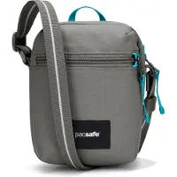 Pacsafe Schoudertas 'Go Micro' turquoise / stone grey