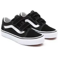 Vans Schuhe - Old Skool - Schwarz/Weiß m. Klettband - - 34,5 - Schuhe