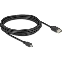 DeLOCK USB 2.0 Cable USB Type Mini-B male to EASY USB Type-A female 5 m