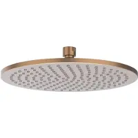 Ivy Aia Toebehoren Hoofddouche medium 25cm met antikalk nozzels Geborsteld mat koper PVD