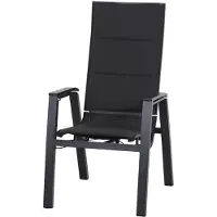 Siena Garden Milano Relaxstoel Aluminium/textiel 2 stuks