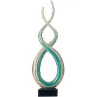 Leonardo Sculpture Rota 38 White Turquoise