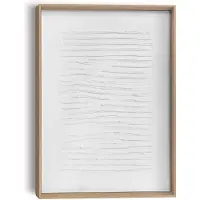 Reinders - Reading - Reliëf Art Schilderij - 40 x 30 cm Wit