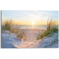 Praxis Schilderij Zonsondergang Strand Deco Panel 90 X 60 Cm