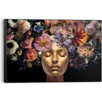Reinders - Serene Golden - Schilderij 90x60cm Zwart