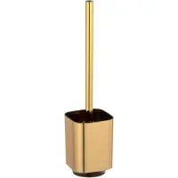 Wenko Toiletborstelhouder Auron goud kunststof - WC borstel met houder - Toiletborstel met houder vrijstaand