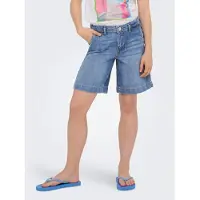 ONLY Kogcomet High Waist Oversized Fit Shorts Dames Blauw 116