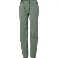Vaude - Women's Farley Stretch Zip Off Pants II - Trekkingbroek 44 - Short, olijfgroen