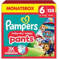 Pampers Baby-Dry Pants Paw Patrol, maat 6 extra Large 14-19kg, maandbox (1 x 138 luiers)