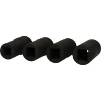 Ks Tools 460.4510, set doppelringsteeksleutels, 3/4", 4 kopstukken, staal, conform DIN 3121, ISO 1174, 2,39 kg
