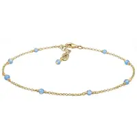 Elli Voetsieraden lichtblauw / goud