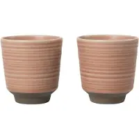 Broste Copenhagen Miko Mok Pak Van 2 Roze - Koffiekopjes Steengoed Pink - 14533537