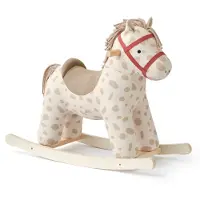 Kids Concept Schaukelpferd - Dotty - Aiden - Weiß/Beige - - One Size - Schaukelpferd