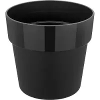 Elho B.for Original Rond 18 - Bloempot voor Binnen - 100% Gerecycled Plastic - Ø 18.0 x H 16.5 cm - Living black