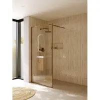 Riho Define 400 Inloopdouche Met Profiel 90cm - Koper - Gehard Glas - Douche, Douchewanden, Inloopdouche, Vaste Wand - 8720702261029