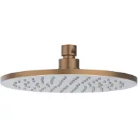 Ivy Aia Toebehoren Hoofddouche medium 30cm met antikalk nozzels RVS316 geborsteld mat koper PVD