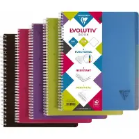 Rhodia Linicolor Collegeblok A4+ Gelinieerd Spiraal gebonden PP (polypropeen) Kleurenassortiment Geperforeerd 240 Pagina's 120 Vellen