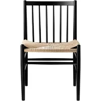 FDB Møbler J80 stoel Beech black painted-nature
