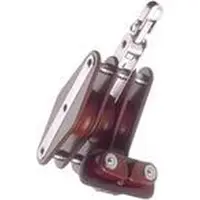 Talamex Hye Tufnol Fiddle Swivel Eye Triple Block Pulley With Becket&cleat Bruin 16 mm