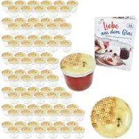 MamboCat Set van 100 bekers 230 ml Naar 82 honingdeksels incl. receptenboekje