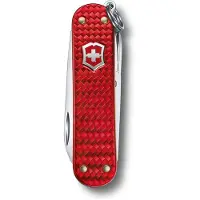 Victorinox Classic SD Precious Alox Zakmes - Iconisch Rood, 5 Functies