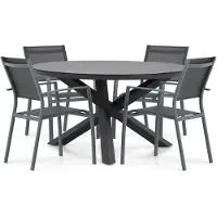 Lifestyle Garden Furniture Lifestyle Sella/Livorno 125 cm dining tuinset 5-delig