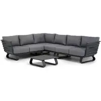 Santika Furniture Santika Sovita hoek loungeset 4-delig - Quick Dry Foam