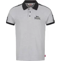 Lonsdale Shirt 'Setter' grijs gemêleerd / zwart / wit