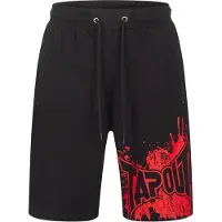 TAPOUT Broek 'Blashed' rood / zwart