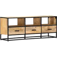 vidaXL Tv-meubel 120x30x45 cm massief mangohout