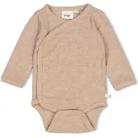 Feetje overslagromper The Magic is in You taupe melange Bruin Jongens/Meisjes Katoen Ronde hals - maat 44
