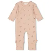 Feetje boxpak Flowers roze Meisjes Stretchkatoen Ronde hals Bloemen - maat 62