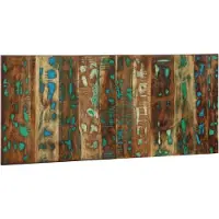vidaXL Hoofdbord 120 cm massief gerecycled hout meerkleurig